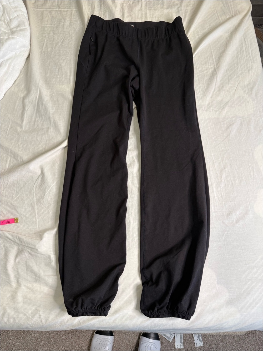 High-Waist Black Active Jogger Pants - Picture 4 of 6